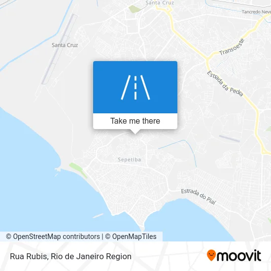 Rua Rubis map