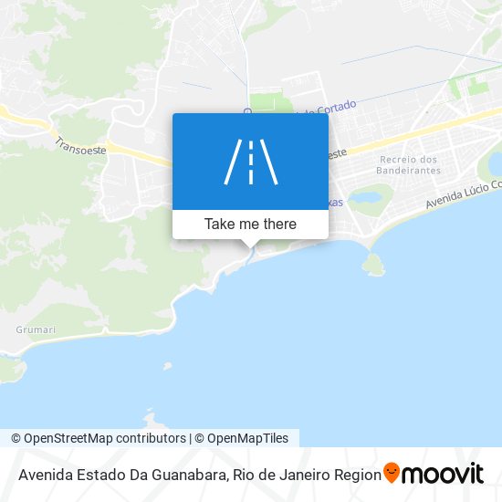 Mapa Avenida Estado Da Guanabara