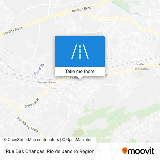 Rua Das Crianças map
