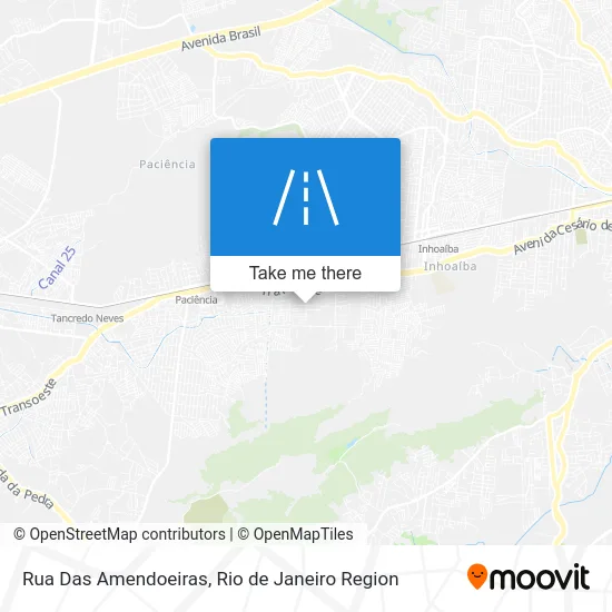 Rua Das Amendoeiras map