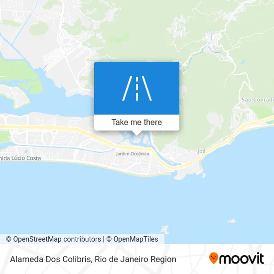 Alameda Dos Colibris map