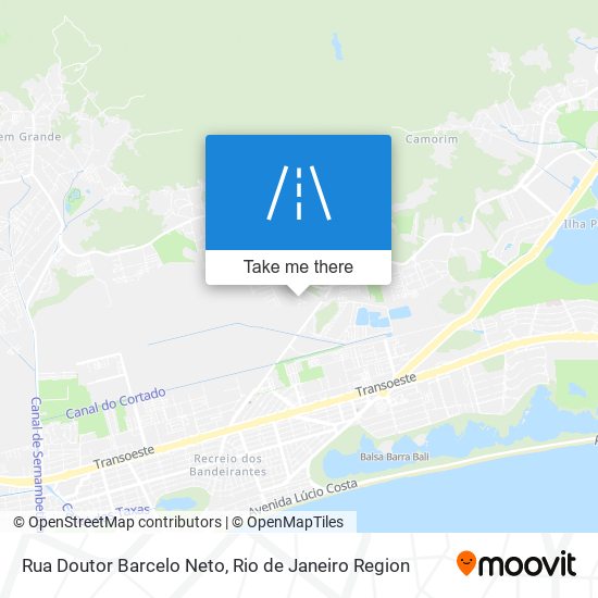 Mapa Rua Doutor Barcelo Neto