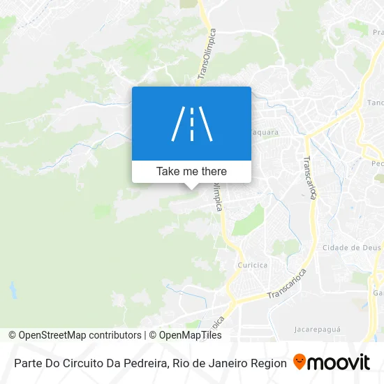 Parte Do Circuito Da Pedreira map