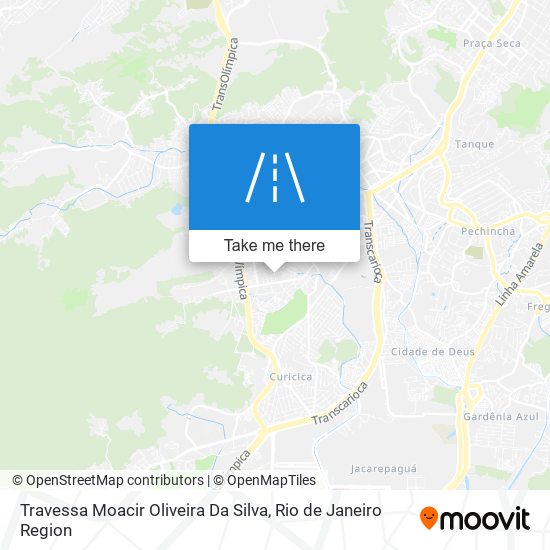 Mapa Travessa Moacir Oliveira Da Silva