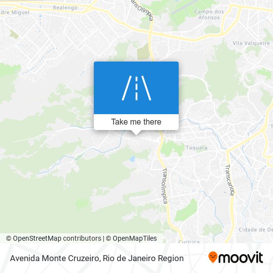 Mapa Avenida Monte Cruzeiro