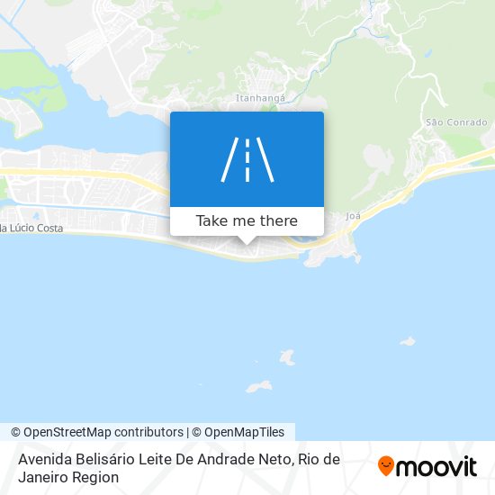 Mapa Avenida Belisário Leite De Andrade Neto