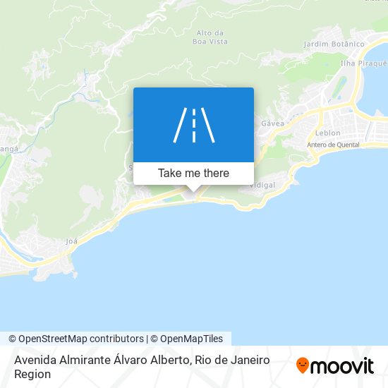 Mapa Avenida Almirante Álvaro Alberto