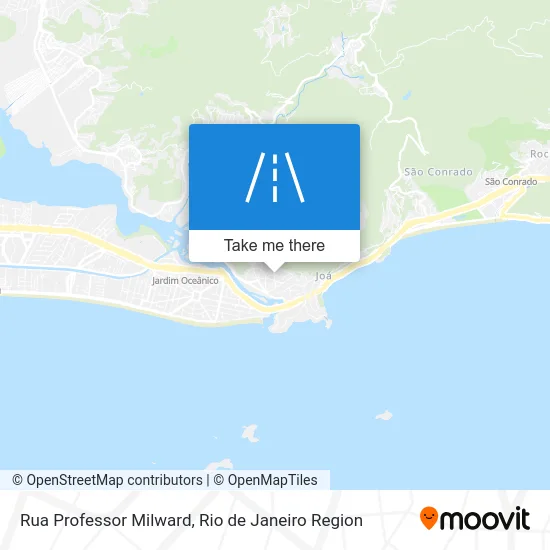 Rua Professor Milward map