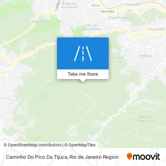 Caminho Do Pico Da Tijuca map