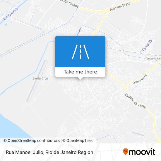 Mapa Rua Manoel Julio