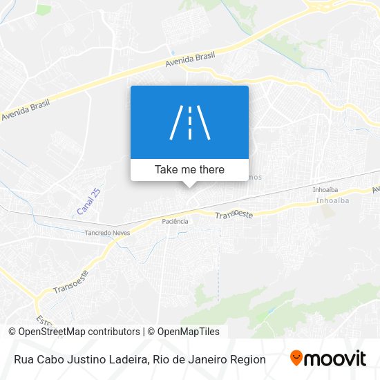 Rua Cabo Justino Ladeira map