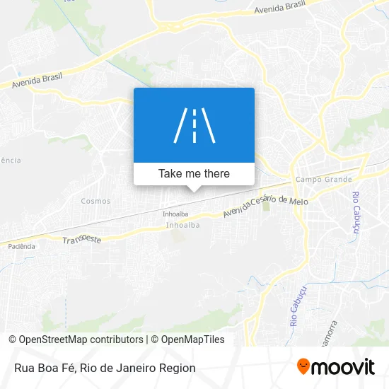 Rua Boa Fé map
