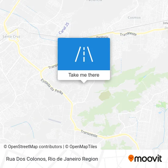 Rua Dos Colonos map