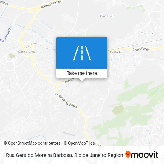Rua Geraldo Moreira Barbosa map