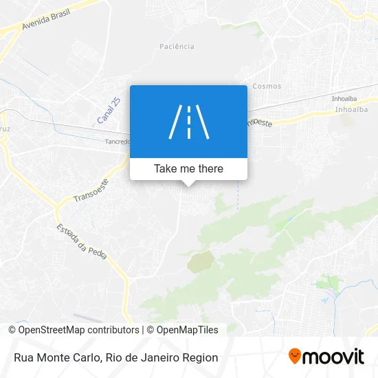 Rua Monte Carlo map