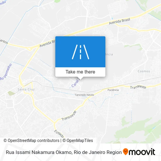 Rua Issami Nakamura Okamo map