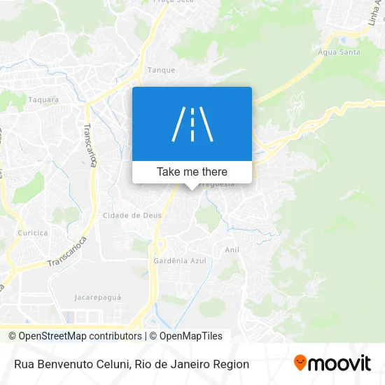 Rua Benvenuto Celuni map