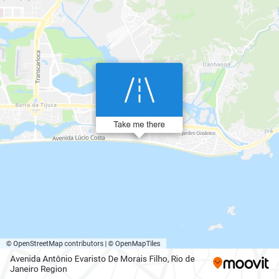 Mapa Avenida Antônio Evaristo De Morais Filho