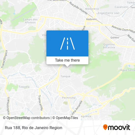 Rua 188 map