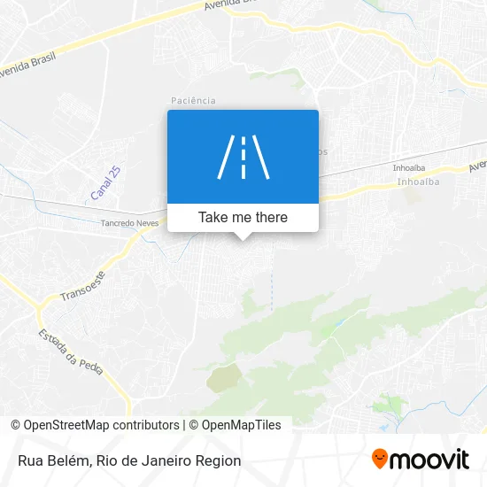 Rua Belém map