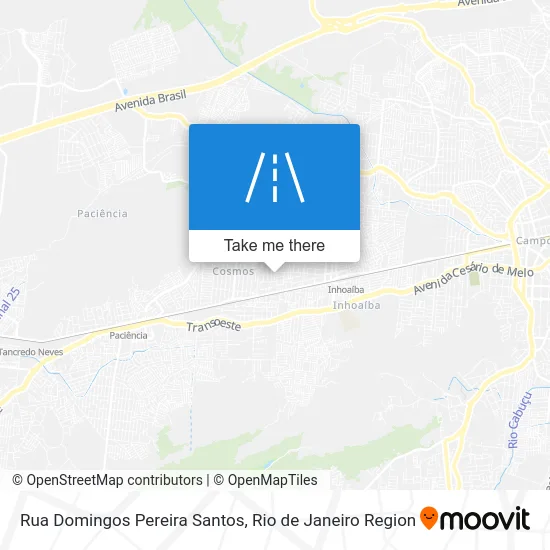 Rua Domingos Pereira Santos map