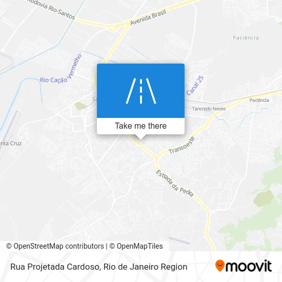 Rua Projetada Cardoso map