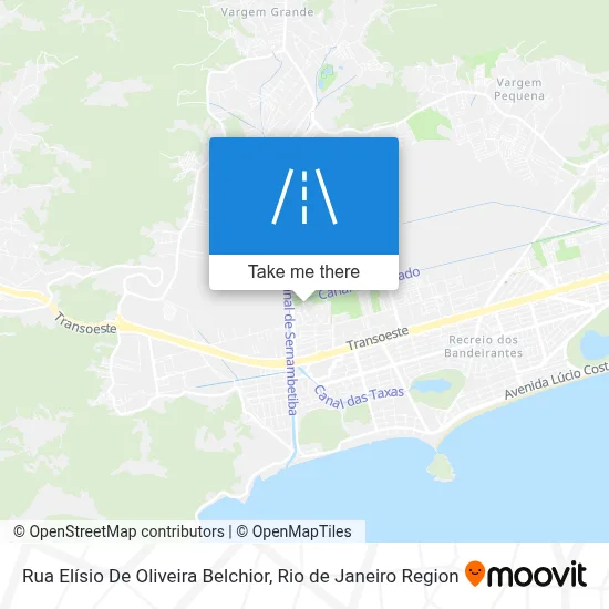 Rua Elísio De Oliveira Belchior map