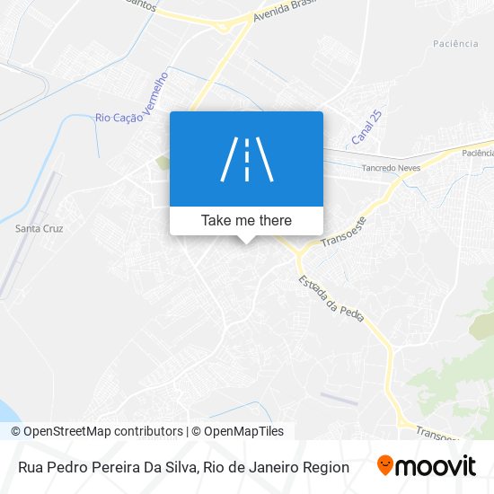 Mapa Rua Pedro Pereira Da Silva