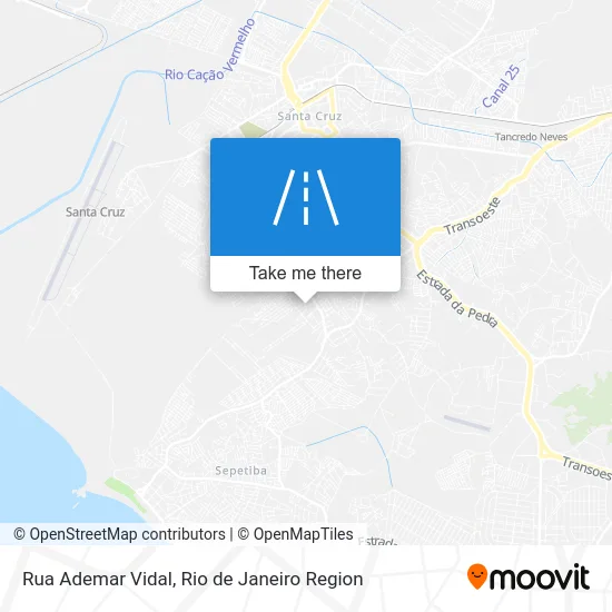 Rua Ademar Vidal map