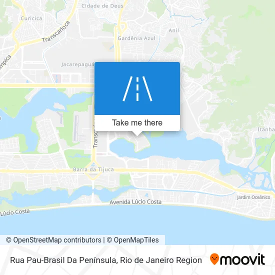 Rua Pau-Brasil Da Península map