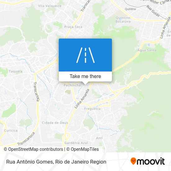 Rua Antônio Gomes map