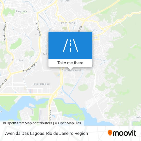 Mapa Avenida Das Lagoas