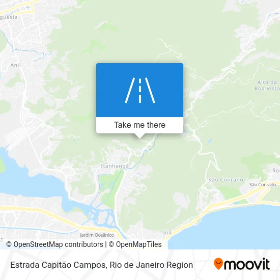 Estrada Capitão Campos map