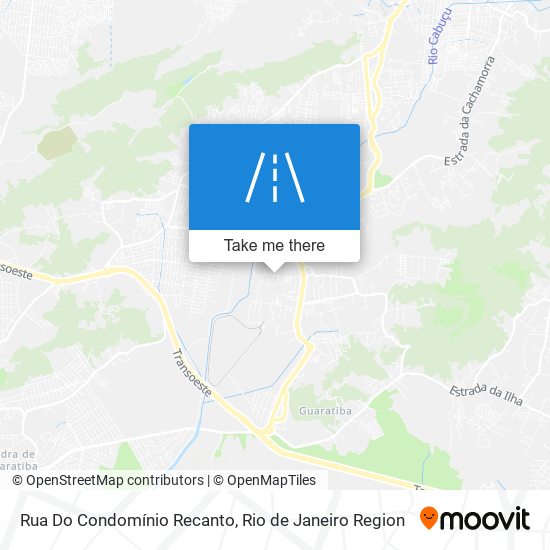 Rua Do Condomínio Recanto map