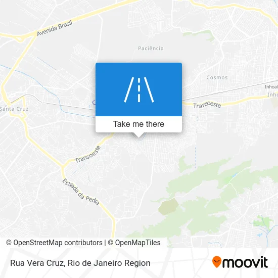 Rua Vera Cruz map