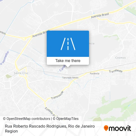 Rua Roberto Rascado Rodrigiues map