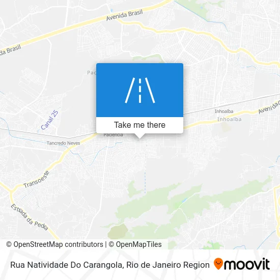 Rua Natividade Do Carangola map