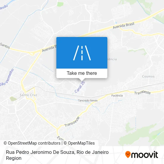Rua Pedro Jeronimo De Souza map