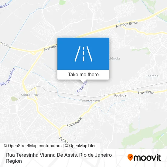 Rua Teresinha Vianna De Assis map