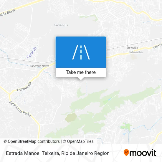 Estrada Manoel Teixeira map