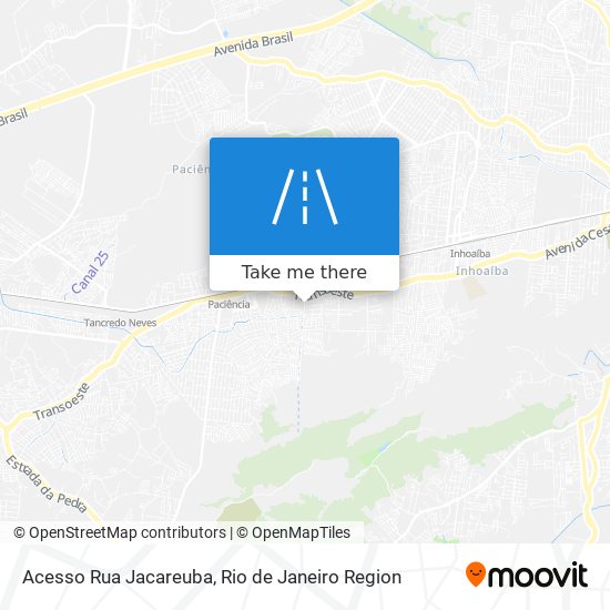 Mapa Acesso Rua Jacareuba
