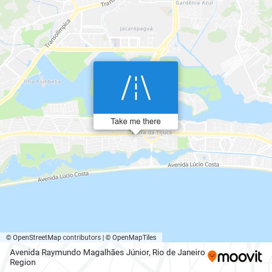 Mapa Avenida Raymundo Magalhães Júnior