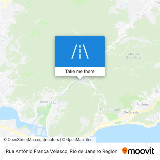 Rua Antônio França Velasco map