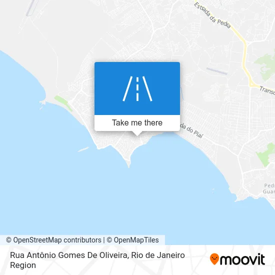 Rua Antônio Gomes De Oliveira map