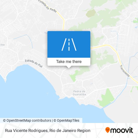 Mapa Rua Vicente Rodrigues