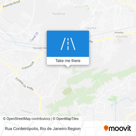 Rua Cordeirópolis map