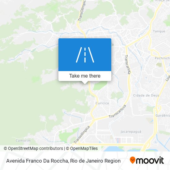 Mapa Avenida Franco Da Roccha