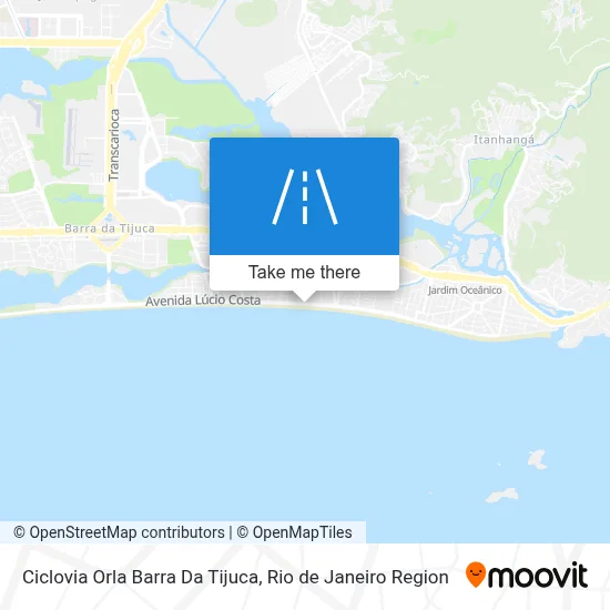 Ciclovia Orla Barra Da Tijuca map