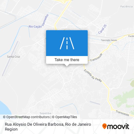 Mapa Rua Aloysio De Oliveira Barbosa