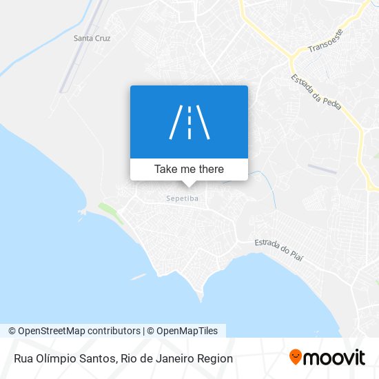 Mapa Rua Olímpio Santos